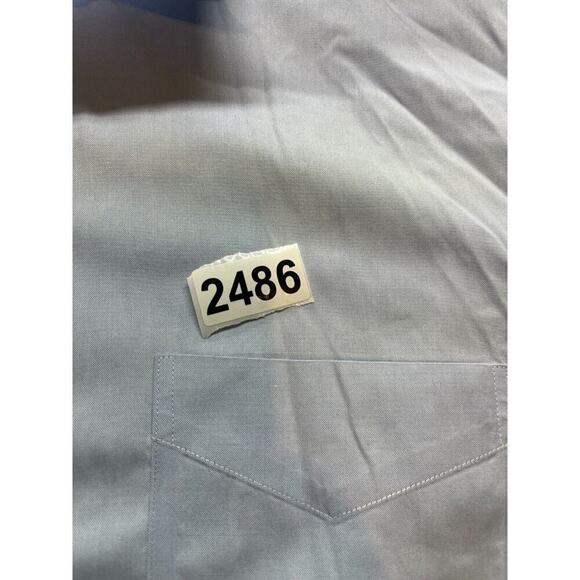 Brooks Brothers 1818 Blue Supima Non Iron Button Shirt Mens 16.5 - 33 long sleev - Picture 5 of 5
